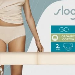 Sloggi Dames Basic Midi GO Organische Slip 2-pack - Creme - XL -Lingerie-Dames-Badmode Winkel 550x332 8
