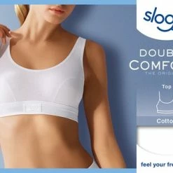 Sloggi Double Comfort Dames Top Comfort - Wit - Maat 42 -Lingerie-Dames-Badmode Winkel 550x333