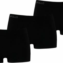 Dames Hipster | Zwart | Maat S | 3-Pack | Dames Ondergoed | Sloggie Ondergoed | Dames Boxershort | Dames Boxerhorts Katoen Pack | Dames Slip | Apollo