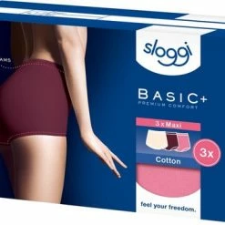Sloggi Basic+ Maxi C3P Dames Onderbroek - Maat 42 -Lingerie-Dames-Badmode Winkel 550x355 2