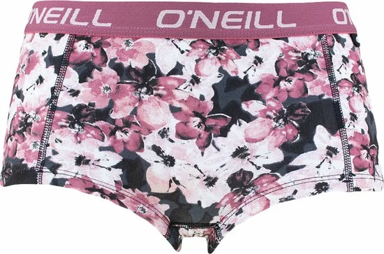 O'Neill Dames Boxershorts 2P Floral & Plain Multi - XL 2 O'Neill Dames Boxershorts 2P Floral & Plain Multi - XL - Afbeelding 2