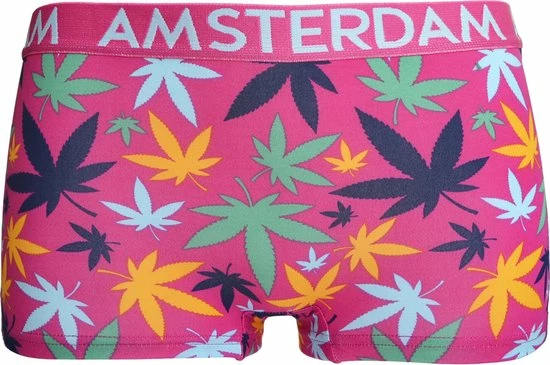 Fine Woman 8034 Amsterdam Boxershorts - Dames – Wietblad - 5 Pak - XL 2 Fine Woman 8034 Amsterdam Boxershorts - Dames – Wietblad - 5 Pak - XL - Afbeelding 2