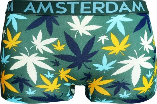 Fine Woman 8034 Amsterdam Boxershorts - Dames – Wietblad - 5 Pak - XL 5 Fine Woman 8034 Amsterdam Boxershorts - Dames – Wietblad - 5 Pak - XL - Afbeelding 5