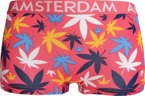 Fine Woman 8034 Amsterdam Boxershorts - Dames – Wietblad - 5 Pak - XL 6 Fine Woman 8034 Amsterdam Boxershorts - Dames – Wietblad - 5 Pak - XL - Afbeelding 6