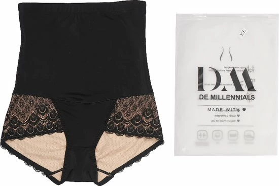 De Millennials - Shapewear Voor Billen,buik En Benen Zwart M | Corrigerend Ondergoed | Seamless Ondergoed | Dames |Afslankbroek |High Waist Ondergoed |Ultradun |Tummy Control |Lace 7 De Millennials - Shapewear Voor Billen,buik En Benen Zwart M | Corrigerend Ondergoed | Seamless Ondergoed | Dames |Afslankbroek |High Waist Ondergoed |Ultradun |Tummy Control |Lace - Afbeelding 7