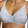 Merkloos Beha- 100% Natuurlijke Katoen - Comfort Bh - Grote Maten Beha - 002-000476 - Wit Kleur - Maat 85B