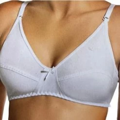 Merkloos Beha- 100% Natuurlijke Katoen - Comfort Bh - Grote Maten Beha - 002-000476 - Wit Kleur - Maat 85B