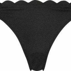 Hunkemöller Dames Badmode Rio Bikinibroekje Scallop - Zwart - Maat L