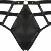 Hunkemöller Dames Lingerie String Shadow - Zwart - Maat XL