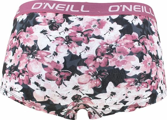 O'Neill Dames Boxershorts 2P Floral & Plain Multi - XL 3 O'Neill Dames Boxershorts 2P Floral & Plain Multi - XL - Afbeelding 3