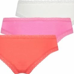 Hunkemöller Dames Lingerie 3-pack Slips - Rood - Maat L -Lingerie-Dames-Badmode Winkel 550x396 1