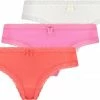 Hunkemöller Dames Lingerie 3-pack Slips - Rood - Maat L