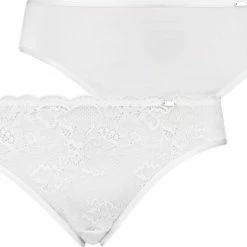 Hunkemöller Lingerie Dames 2-pack Slips Angie - Wit - Maat M