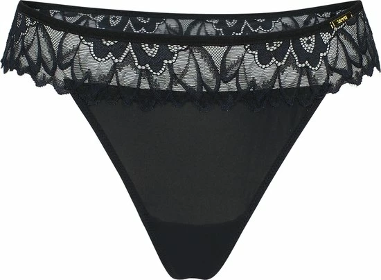 SAPPH - Flora String Zwart - Maat L - Zwart - Dames 1 SAPPH - Flora String Zwart - Maat L - Zwart - Dames
