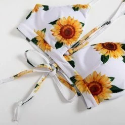Merkloos Bikini Dames -Bikini Sets -Sunflower Printed Bikini - Bikini Zomer 2022 - Blauw - Maat M -Lingerie-Dames-Badmode Winkel 550x412 10