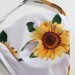 Merkloos Bikini Dames -Bikini Sets -Sunflower Printed Bikini - Bikini Zomer 2022 - Blauw - Maat M -Lingerie-Dames-Badmode Winkel 550x412 9