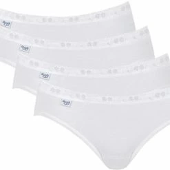 Sloggi Basic+ Dames Mini Slip - 4-pack - Wit - Maat 44 -Lingerie-Dames-Badmode Winkel 550x419 4