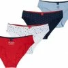 Happy Shorts Dames Kerst Slips Onderbroeken 4-Pack - Maat L