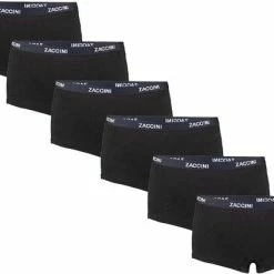 Zaccini 6-pack Woman Shorts Zwart