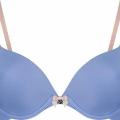 Hunkemöller Dames Lingerie Voorgevormde Beugel Bh Plunge - Blauw - Maat C85