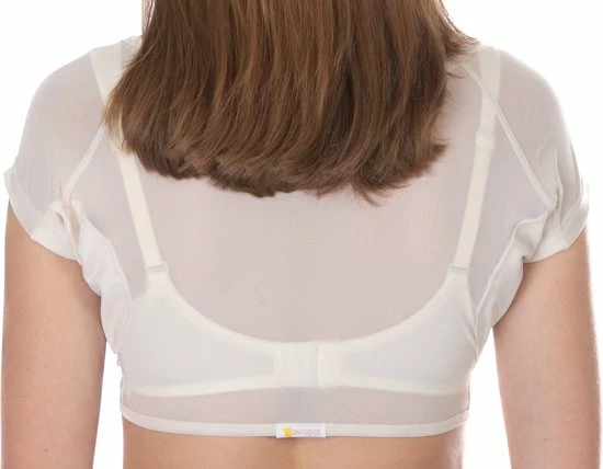 ConfidenceForAll® Dames DryDress Anti Zweet Topje Met Ingenaaide Okselpads - Maat 40 L - Ivoor 6 ConfidenceForAll® Dames DryDress Anti Zweet Topje Met Ingenaaide Okselpads - Maat 40 L - Ivoor - Afbeelding 6