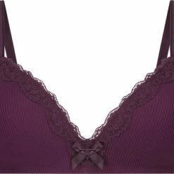 Hunkemöller Dames Lingerie Voorgevormde Bh Zonder Beugel Lola - Paars - Maat A80