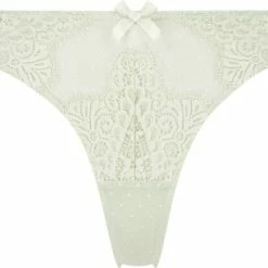 Hunkemöller Dames Lingerie Hoog Uitgesneden String Marilee - Groen - Maat XS -Lingerie-Dames-Badmode Winkel 550x435
