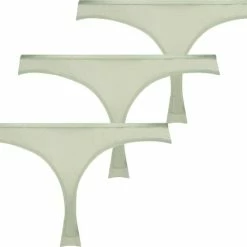 Hunkemöller Dames Lingerie 3-pack String Yakira - Groen - Maat XL -Lingerie-Dames-Badmode Winkel 550x441 2