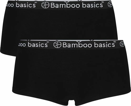 Bamboo Basics - Hipsters Iris (2-pack) Dames - Zwart - L 1 Bamboo Basics - Hipsters Iris (2-pack) Dames - Zwart - L
