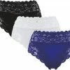Merkloos 3-Pack Dames Tailleslips JC Met Kant H805 Ass. Maat L