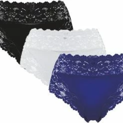 Merkloos 3-Pack Dames Tailleslips JC Met Kant H805 Ass. Maat L
