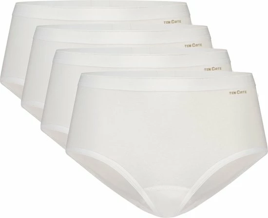 Ten Cate Basics Women Midi (4-pack) - Dames Slips Middelhoge Taille - Beige - Maat: XL 2 Ten Cate Basics Women Midi (4-pack) - Dames Slips Middelhoge Taille - Beige - Maat: XL - Afbeelding 2