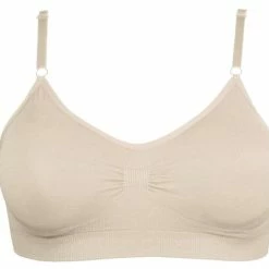 MAGIC Bodyfashion Bamboo Comfort Bra With Spaghetti Straps Cream Vrouwen - Maat L