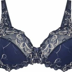 Hunkemöller Dames Lingerie Niet-voorgevormde Beugel Bh Diva - Blauw - Maat D90