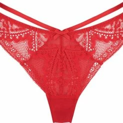 Hunkemöller Dames Lingerie String Oceana - Rood - Maat XS