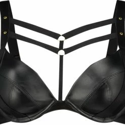 Hunkemöller Dames Lingerie Voorgevormde Push Up Beugel Bh Shadow - Zwart - Maat C80