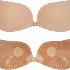 KELERINO. Strapless Plak BH - Vleugels Met Clipsluiting - Push Up - Cup B / Beige 12 KELERINO. Strapless Plak BH - Vleugels Met Clipsluiting - Push Up - Cup B / Beige -Lingerie-Dames-Badmode Winkel 550x453