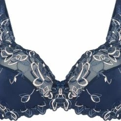 Hunkemöller Dames Lingerie Niet-voorgevormde Beugel Bh Diva - Blauw - Maat F95
