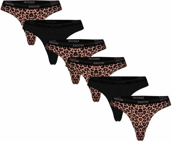 Zaccini 6-pack Strings Leopard 1 Zaccini 6-pack Strings Leopard