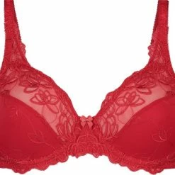 Hunkemöller Dames Lingerie Niet-voorgevormde Beugel Bh Diva - Rood - Maat F85