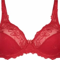 Hunkemöller Dames Lingerie Niet-voorgevormde Beugel Bh Diva - Rood - Maat G95