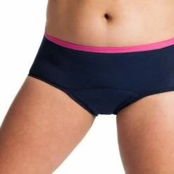 UnderWunder Sportslip – Menstruatie Ondergoed – Incontinentie Urineverlies Vrouw – Absorberend Ondergoed – Blauw Maat XXL