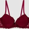 Viuma Milano Viuma Vrouw Bordeaux 620161 Push Up Bh Kanten Beugelbeha Dagelijks Comfort Hoogwaardig Kwaliteit
