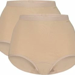 Ten Cate 2-Pack High Waist Dames Slip - Taille - L - Wit -Lingerie-Dames-Badmode Winkel 550x487 4