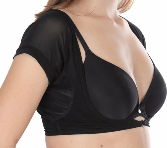 ConfidenceForAll® Dames DryDress Anti Zweet Topje Met Ingenaaide Okselpads - Maat 42 XL - Zwart 4 ConfidenceForAll® Dames DryDress Anti Zweet Topje Met Ingenaaide Okselpads - Maat 42 XL - Zwart - Afbeelding 4