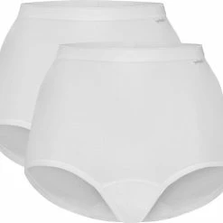 Ten Cate 2-Pack High Waist Dames Slip - Taille - L - Wit -Lingerie-Dames-Badmode Winkel 550x488 5