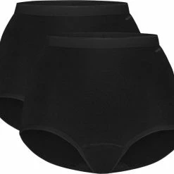 Ten Cate 2-Pack High Waist Dames Slip - Taille - L - Wit -Lingerie-Dames-Badmode Winkel 550x489 6