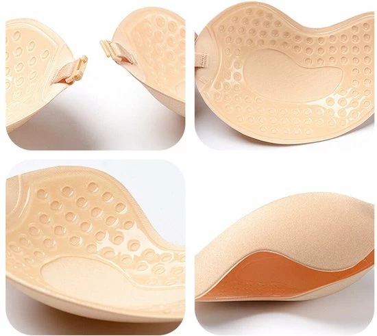 Merkloos Plak BH /Onzichtbare Push Up Bh Zelfklevende / Beha Backless Strapless / Gel Sticky Solid -Cup-D /Zwart-Topkwaliteit 3 Merkloos Plak BH /Onzichtbare Push Up Bh Zelfklevende / Beha Backless Strapless / Gel Sticky Solid -Cup-D /Zwart-Topkwaliteit - Afbeelding 3