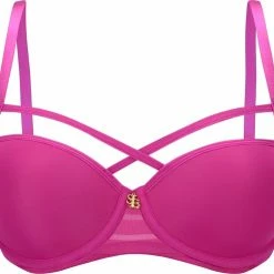 SAPPH - Rosie Voorgevormde BH Fuchsia - Maat 85C - Fuchsia Roze - Met Beugel - Dames