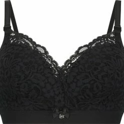 Hunkemöller Dames Lingerie Voorgevormde Voedingsbh Rose - Zwart - Maat E75 -Lingerie-Dames-Badmode Winkel 550x496 1